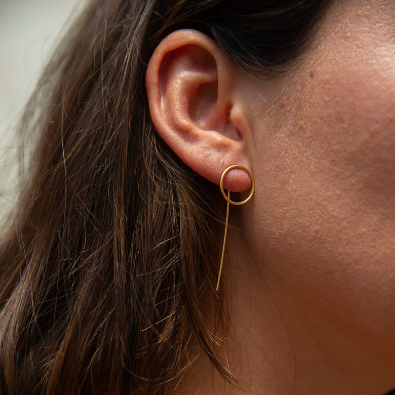 Ayla Earrings Medium Gold
