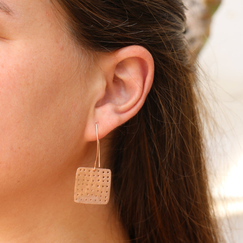 Carissa Earrings Rose Gold Plated