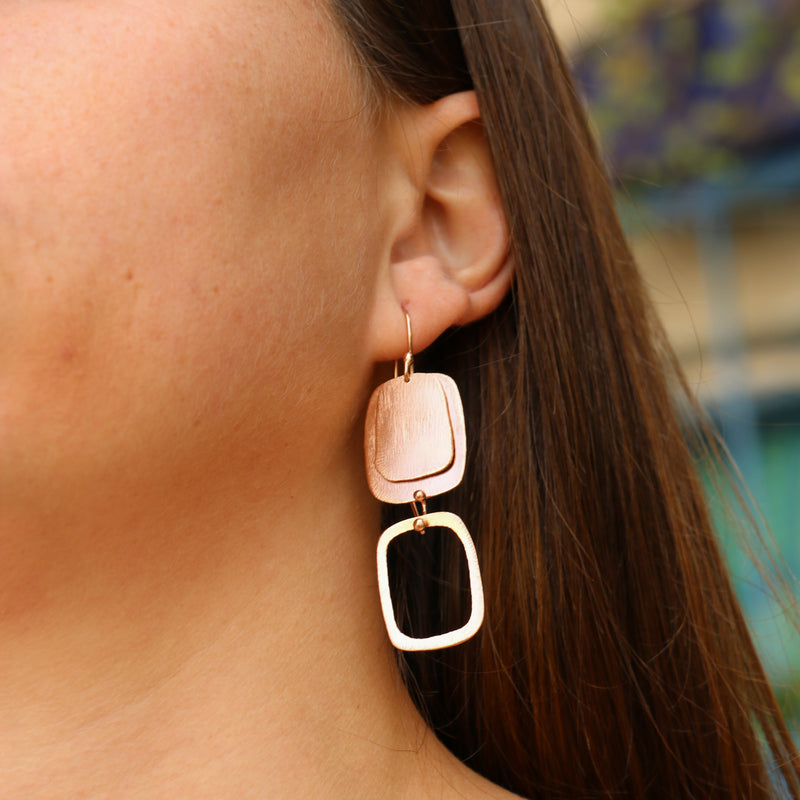 Haley Earrings Rose Gold Plated