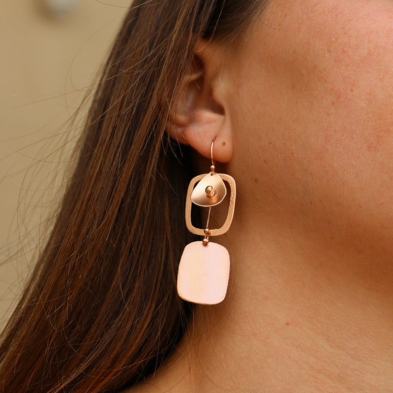 Haley Earrings Rose Gold Plated