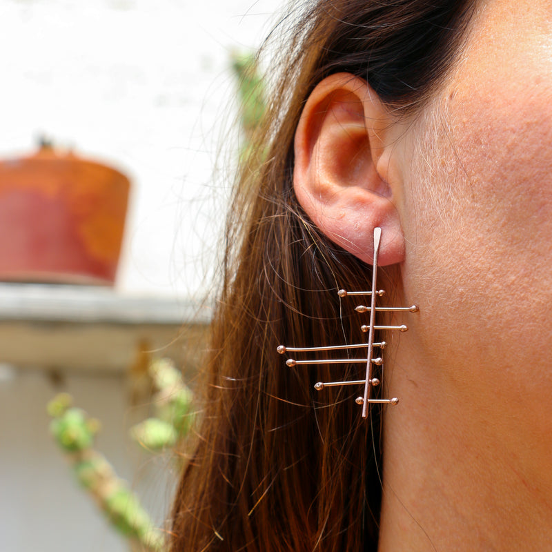 Anais Earrings Rose Gold Plated 
