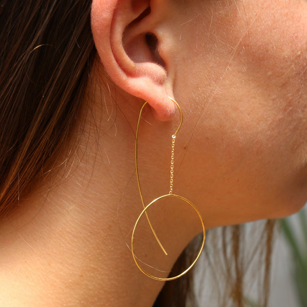 Aziza Earrings Gold Plated