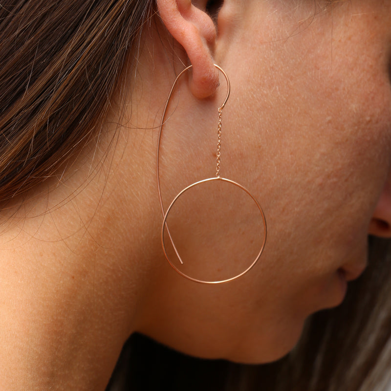 Aziza Earrings Rose Gold Plated