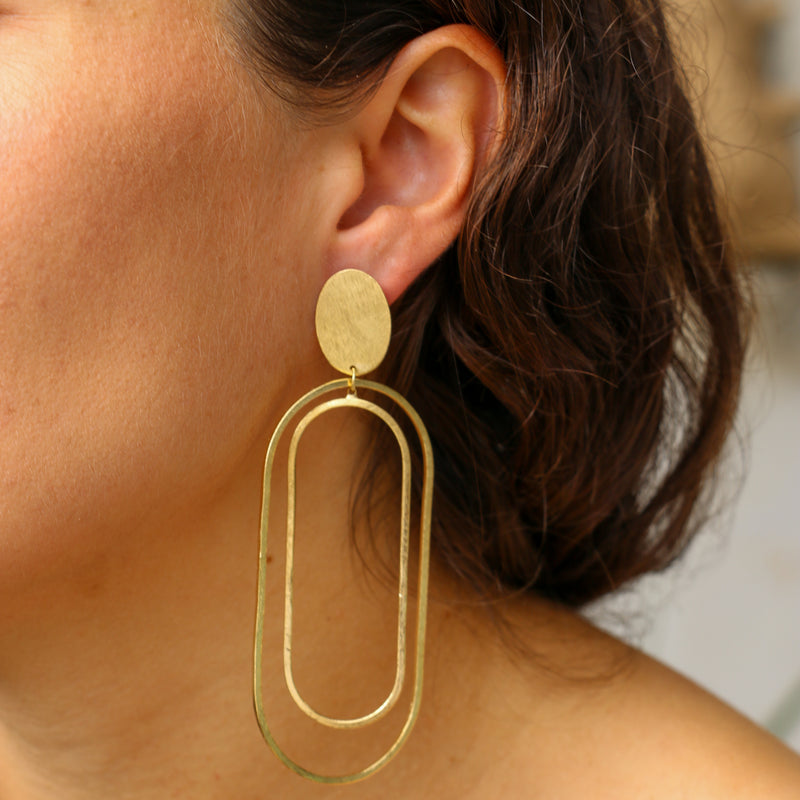 Gillie Earrings Gold Plated
