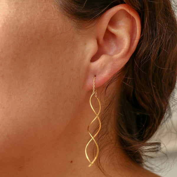 Reese Earrings Medium Gold Plated