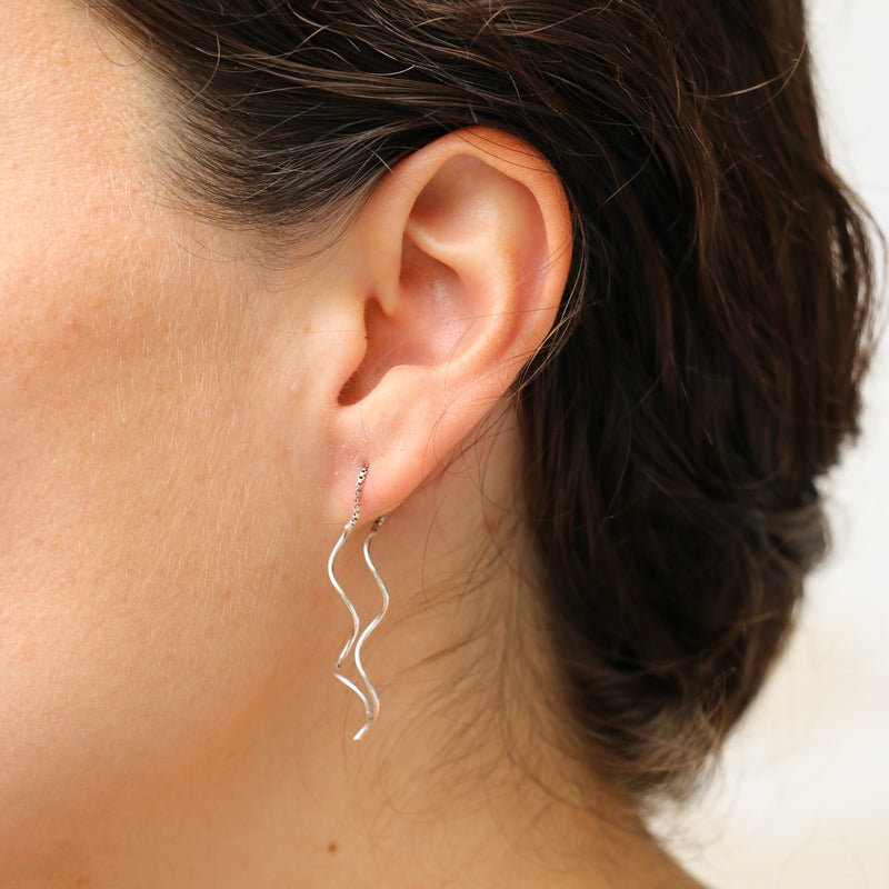 Reese Earrings Small Silver