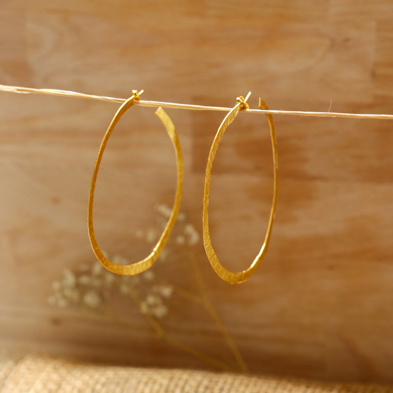 Kiana Earrings Gold Plated Large