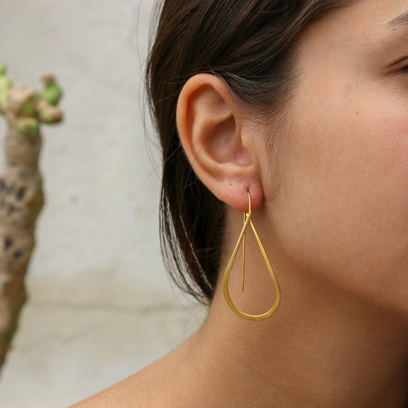 Willow Earrings Gold Plated Medium