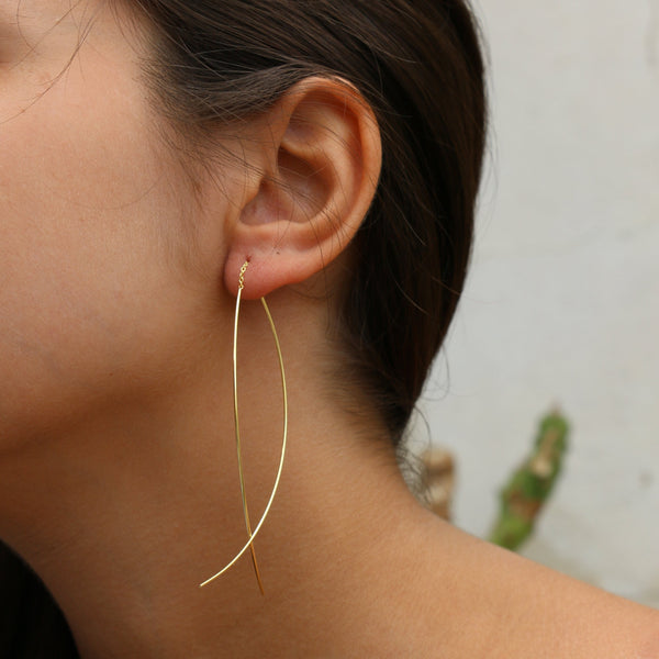 Kehlani Earrings Large Gold Plated