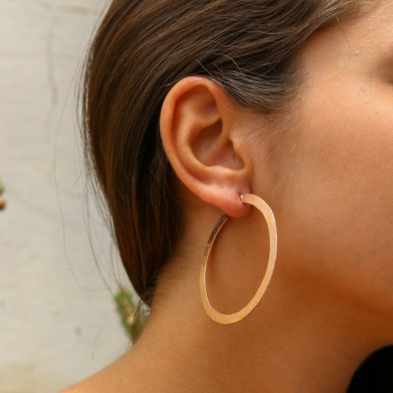 Kiana Earrings Rose Gold Plated Medium