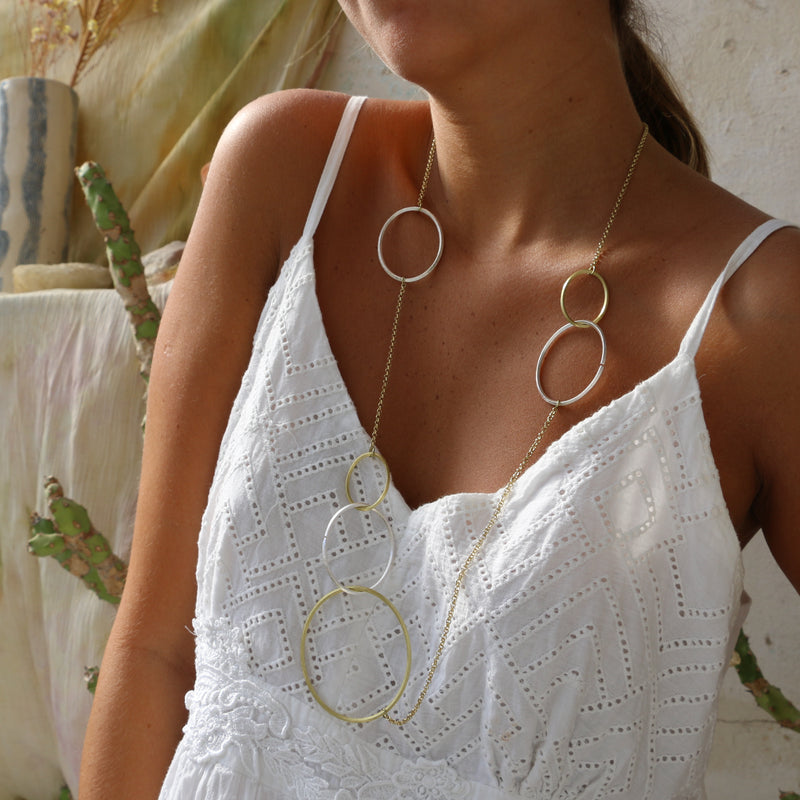 Vanya Necklace Gold Plated & Silver Plated