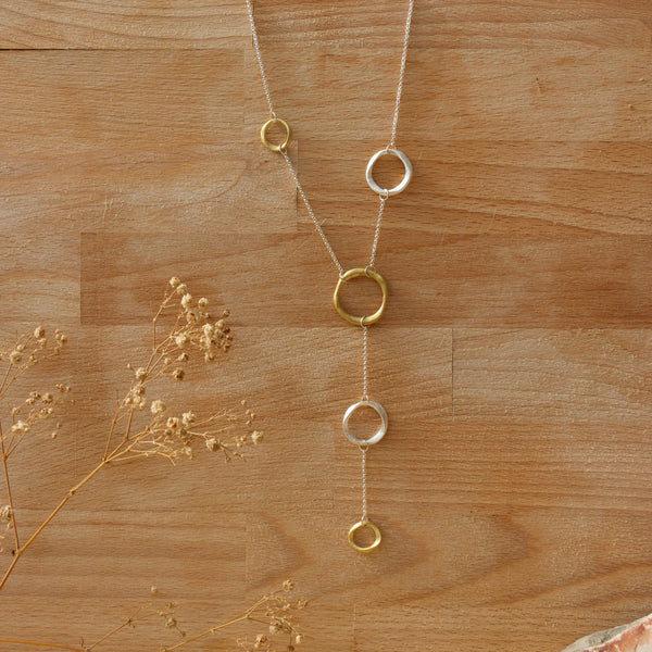 Tullia Necklace Silver Plated & Gold Plated