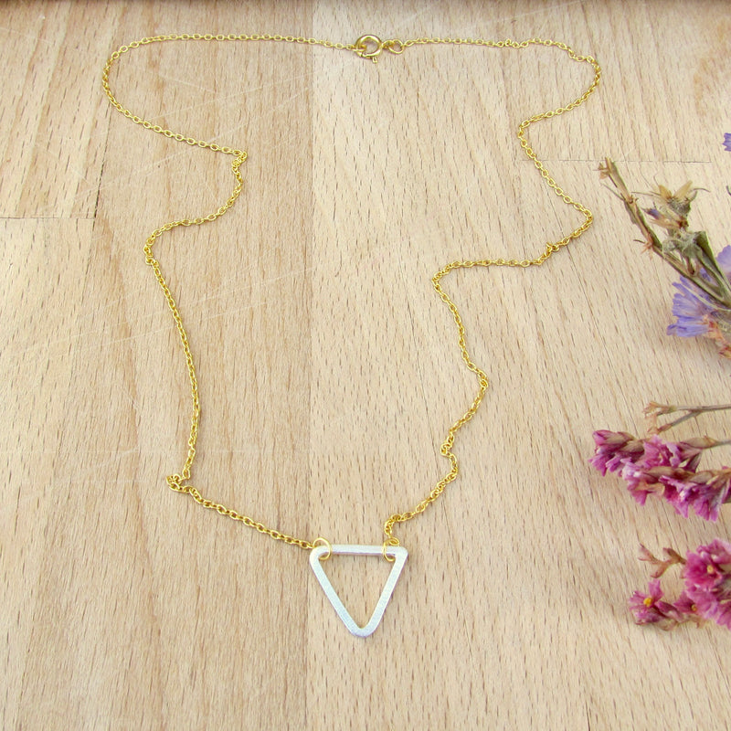 Ingrid Necklace Silver & Gold Chain