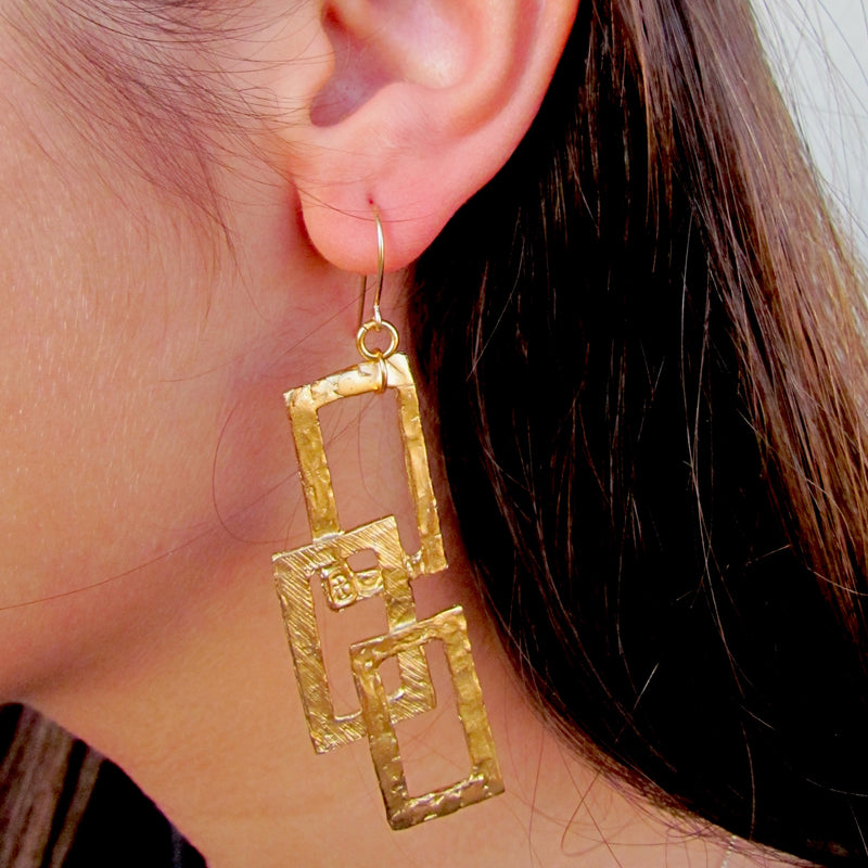 Nilay Earrings Gold Plated